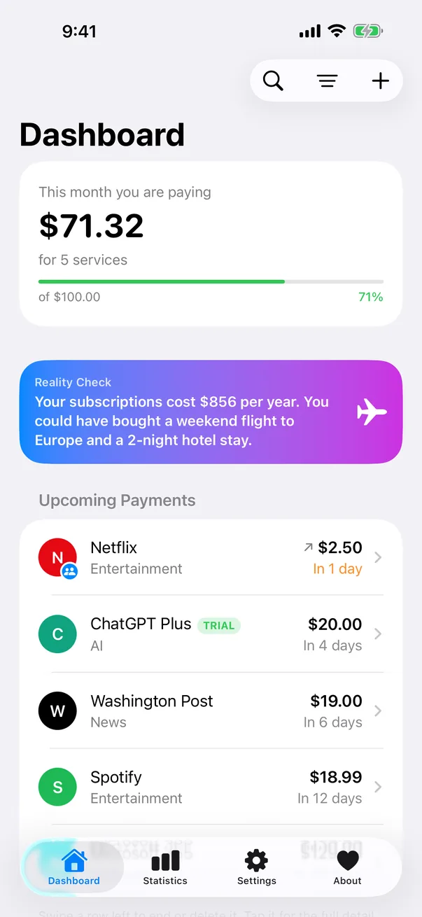 App Dashboard