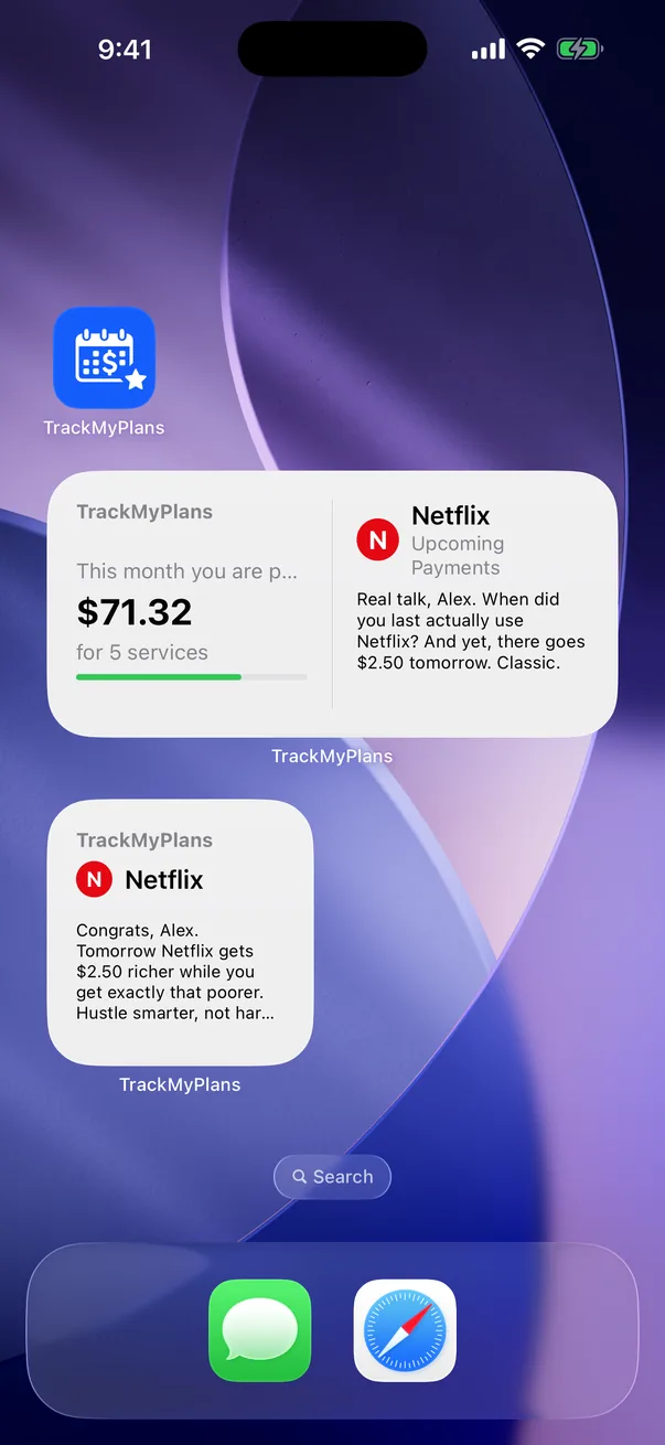 Home Screen